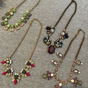 Elegant Multi-Color Statement Necklace Set